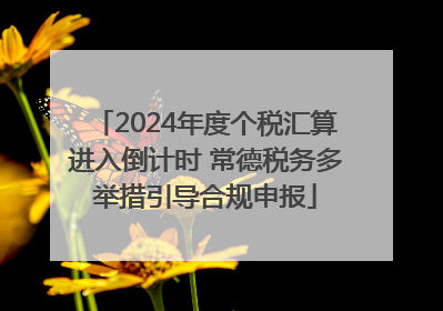 2024年度个税汇算进入倒计时 常德税务多举措引导合规申报