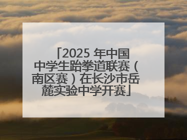 2025 年中国中学生跆拳道联赛（南区赛）在长沙市岳麓实验中学开赛