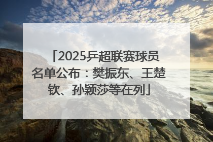 2025乒超联赛球员名单公布：樊振东、王楚钦、孙颖莎等在列