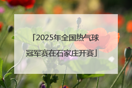 2025年全国热气球冠军赛在石家庄开赛