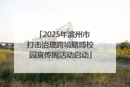2025年滨州市打击治理跨境赌博校园宣传周活动启动