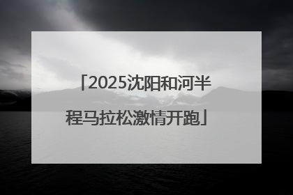 2025沈阳和河半程马拉松激情开跑