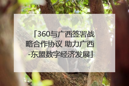 360与广西签署战略合作协议 助力广西-东盟数字经济发展