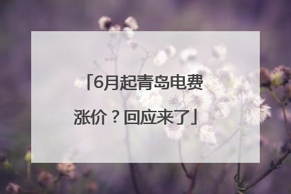 6月起青岛电费涨价？回应来了